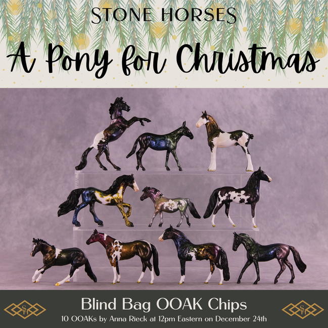 A Pony for Christmas! OOAK Decorator Chip Blind Bag by Anna Rieck SCD25