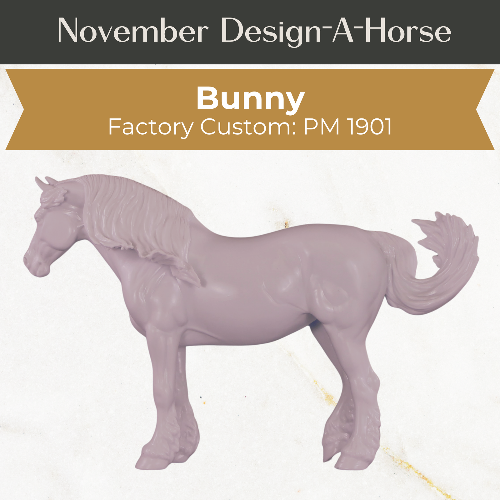 Design-A-Horse Stone Bunny PM1901 - November Release 2025