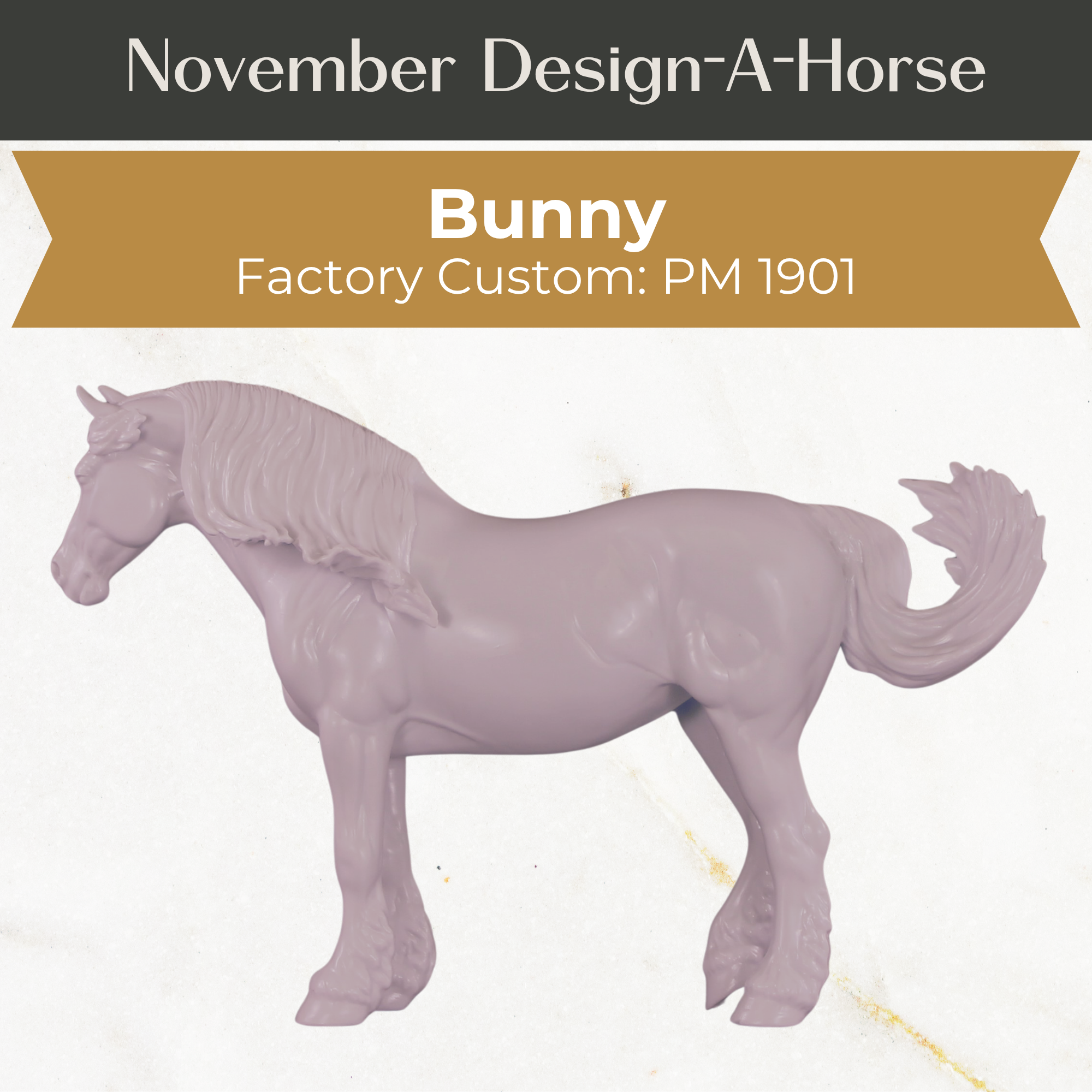 Design-A-Horse Stone Bunny PM1901 - November Release 2025