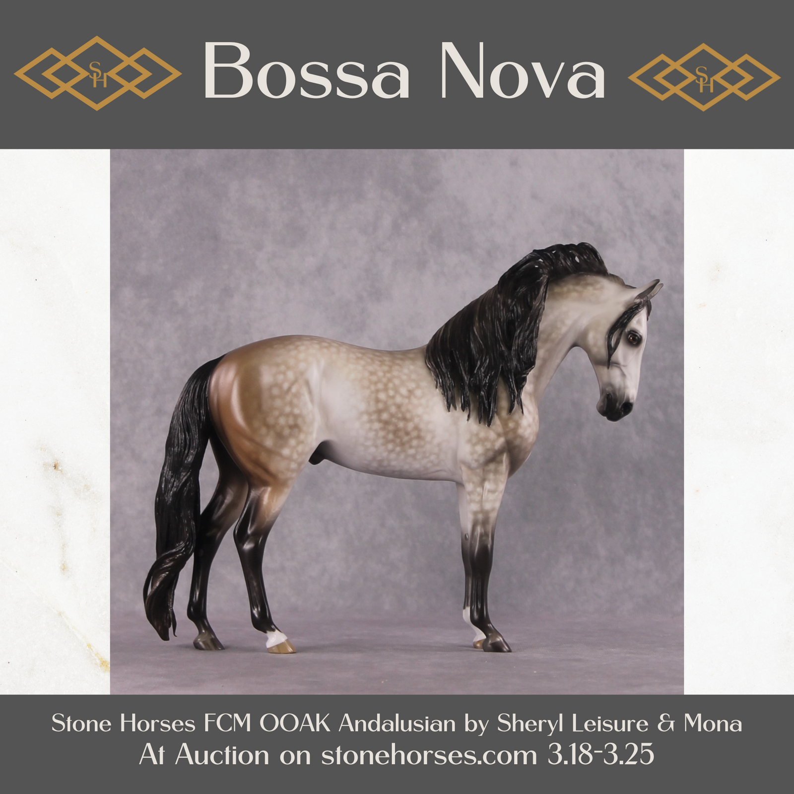 "Bossa Nova" OOAK FCM Andalusian By Sheryl Leisure Best Offer 3.25.2025