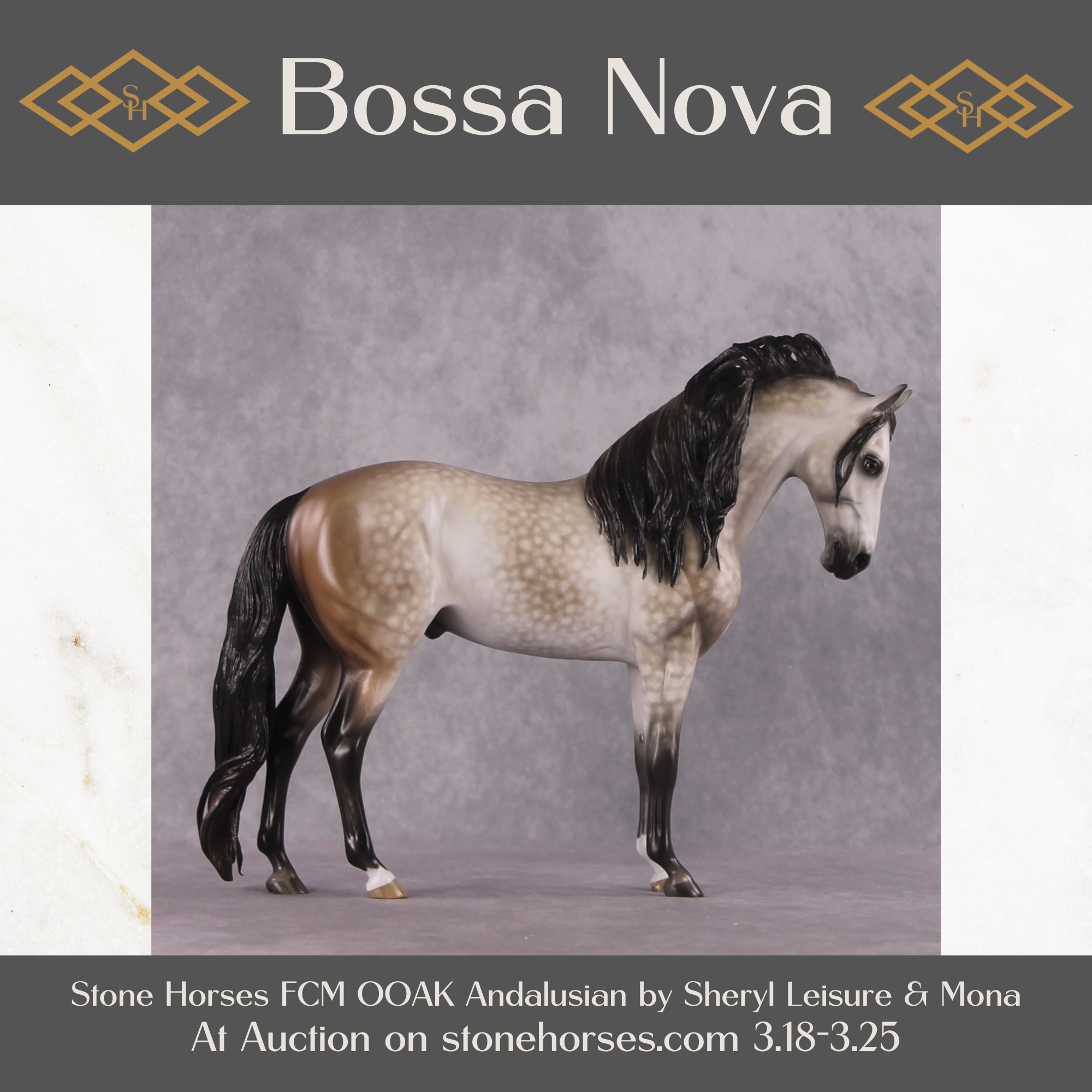 "Bossa Nova" OOAK FCM Andalusian By Sheryl Leisure Best Offer 3.25.2025