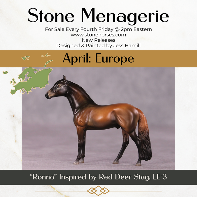 "Ronno" LE-3 Andalusian Chip by Jess Hamill - Menagerie Series