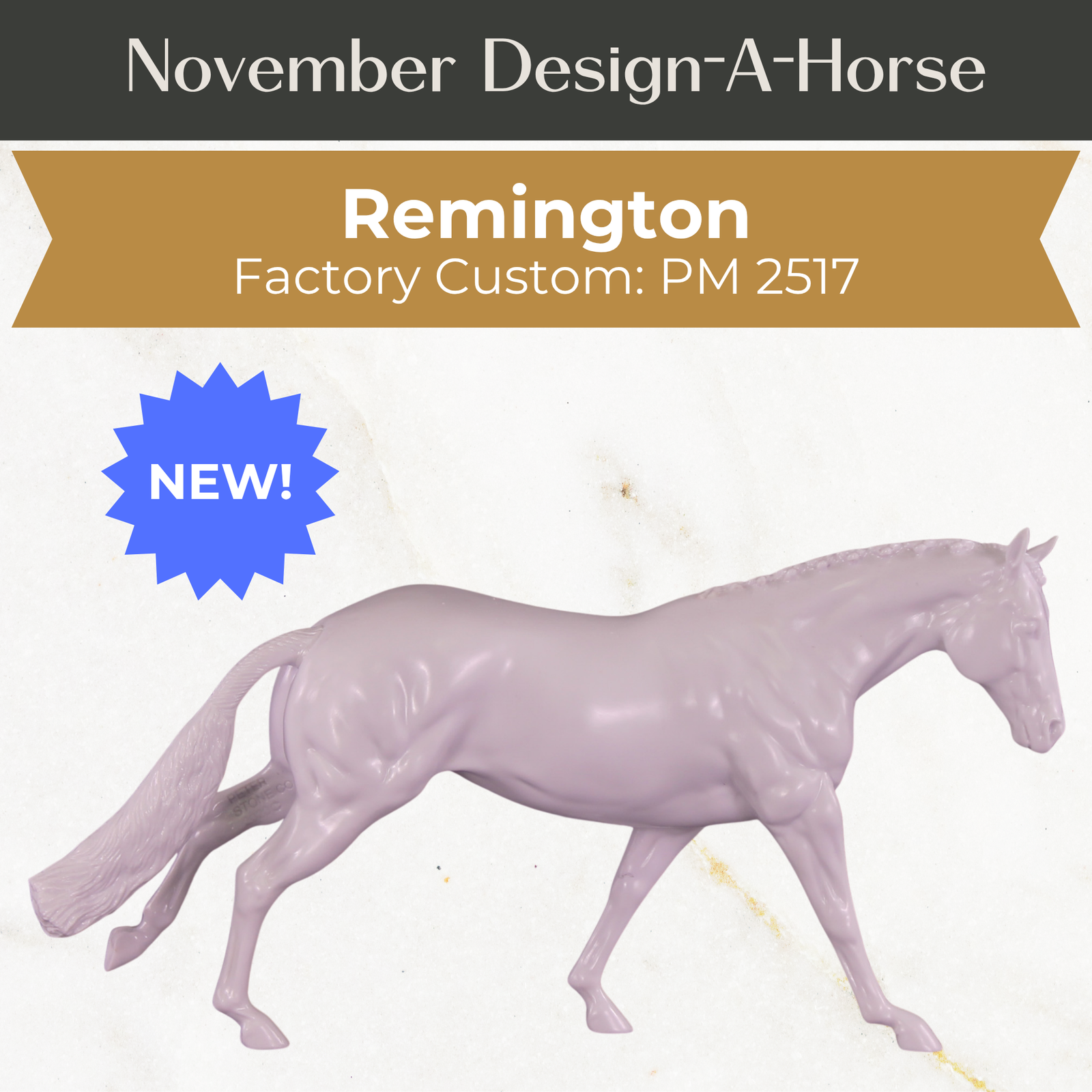 Design-A-Horse Stone Remington PM02517 - November release 2025