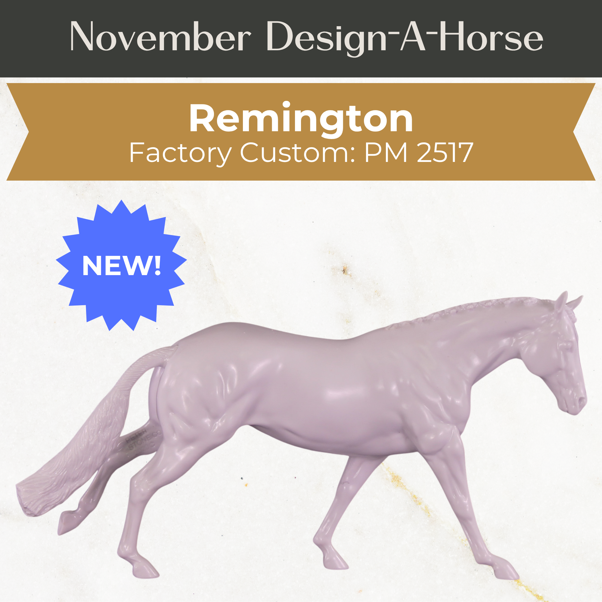 Design-A-Horse Stone Remington PM02517 - November release 2025