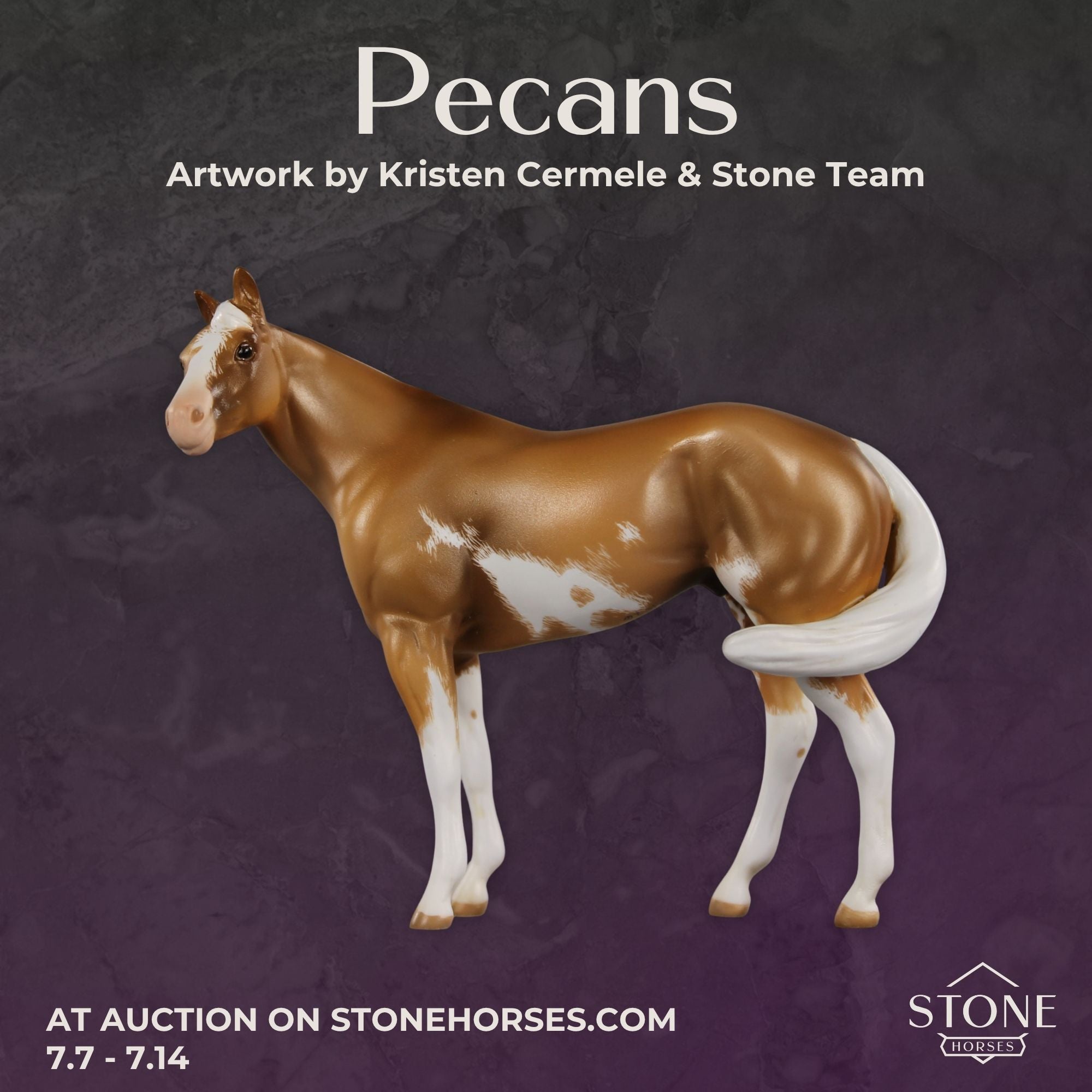 Pecans OOAK FCM Chip Stock Horse by Kristen Cermele EQ26