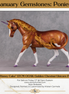 "Honey Cake" OOAK Custom Gold & Rosy Pink Sabino Pony Stone By Kristen Cermele - Gemstone Series