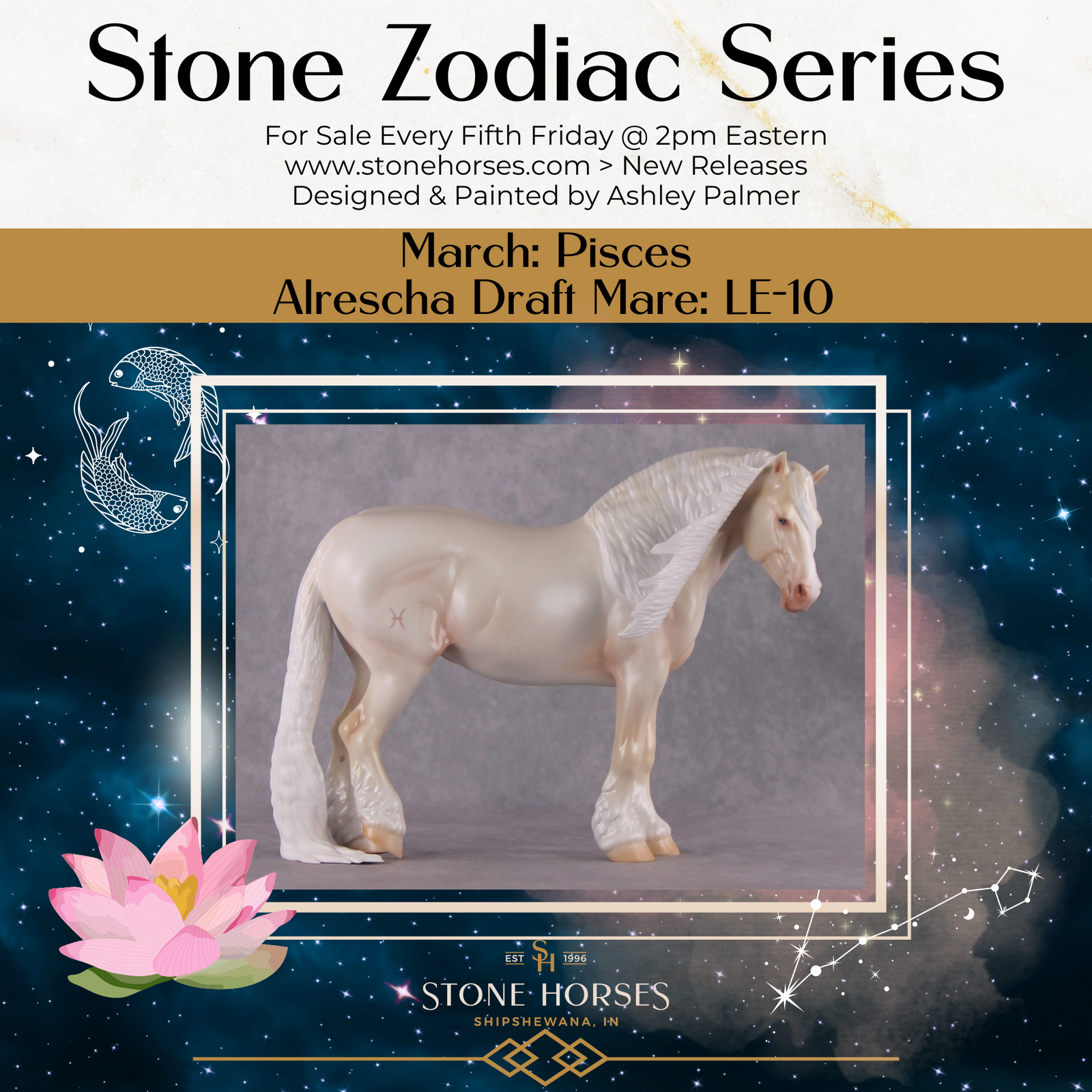 "Alrescha" LE-10 Heavy Draft By Ashley Palmer Zodiac Series: Pisces ZS25