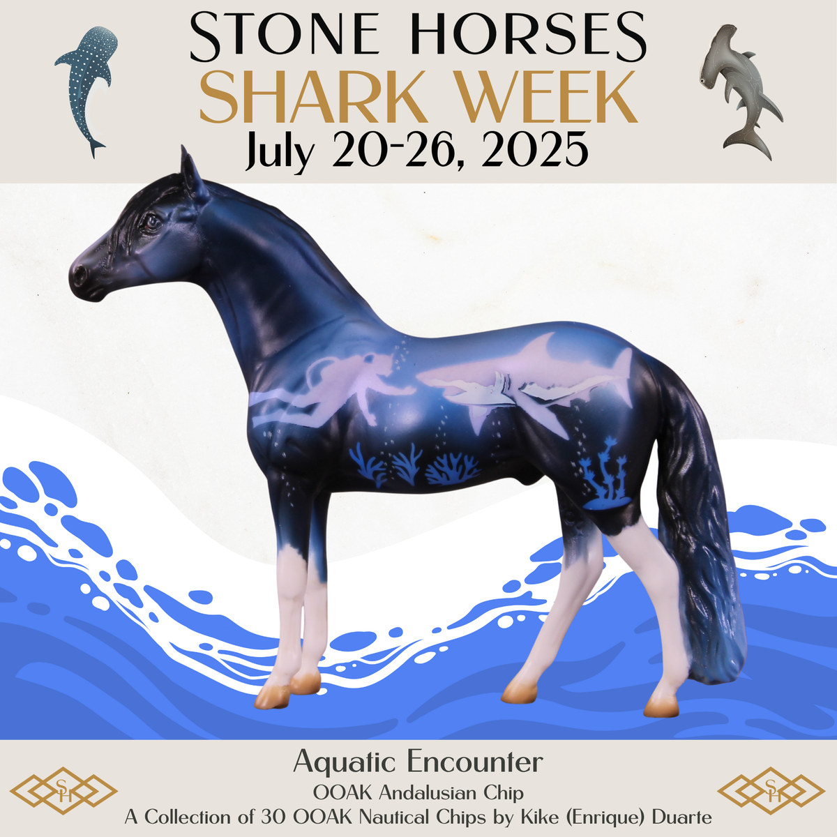 Aquatic Encounter OOAK Andalusian Chip by Kike Duarte SCD25