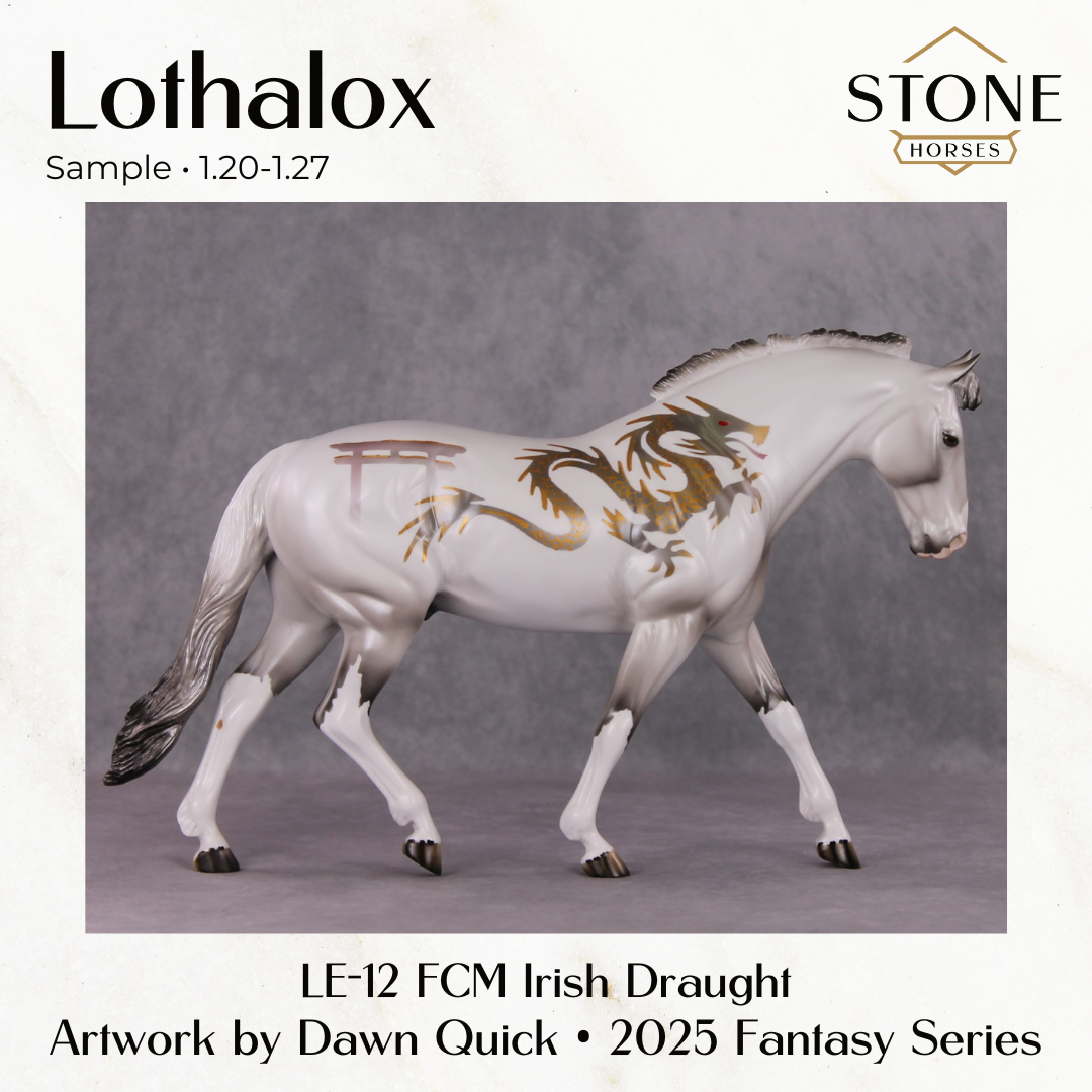SAMPLE Lothalox LE-12 FCM Irish Draught by Dawn Quick SS0126
