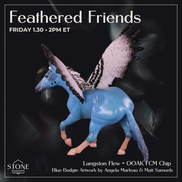 Langston Flew FCM OOAK Chip Cutting Horse by Angela Marleau and Matt Samuels FTF26