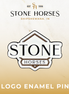 Stone Horses Logo Enamel Lapel Pin