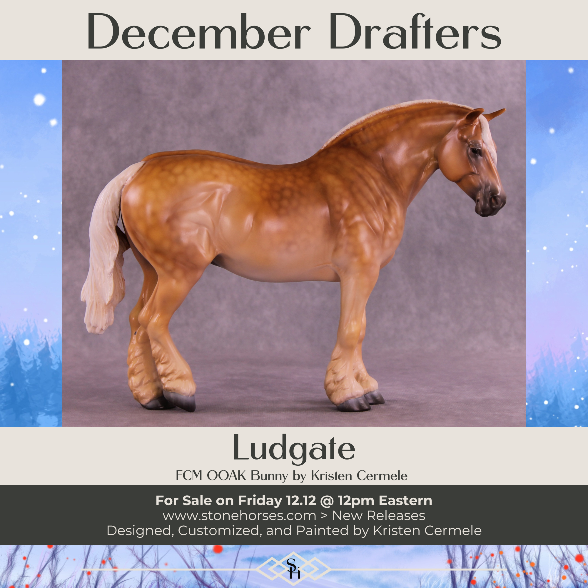 Ludgate OOAK FCM Bunny by Kristen Cermele GS1225