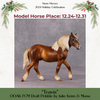 Travis OOAK Dapple Chestnut Pebble Draft By Julie Keim HS24 MHP Auction Piece