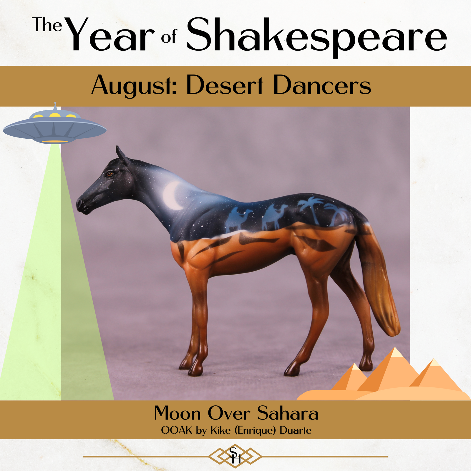 Moon Over Sahara OOAK Chip Thoroughbred by Kike (Enrique) Duarte CL25