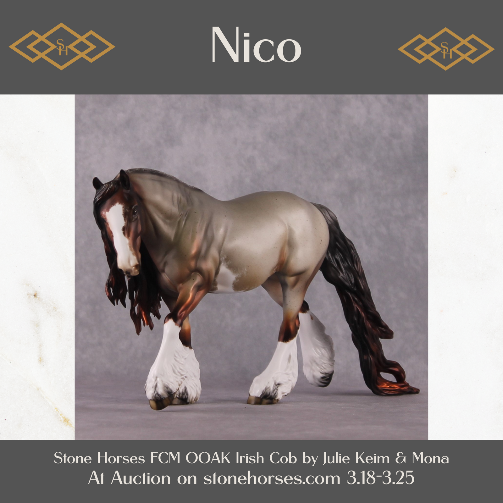 "Nico" OOAK FCM Irish Cob By Julie Keim Best Offer 3.25.2025