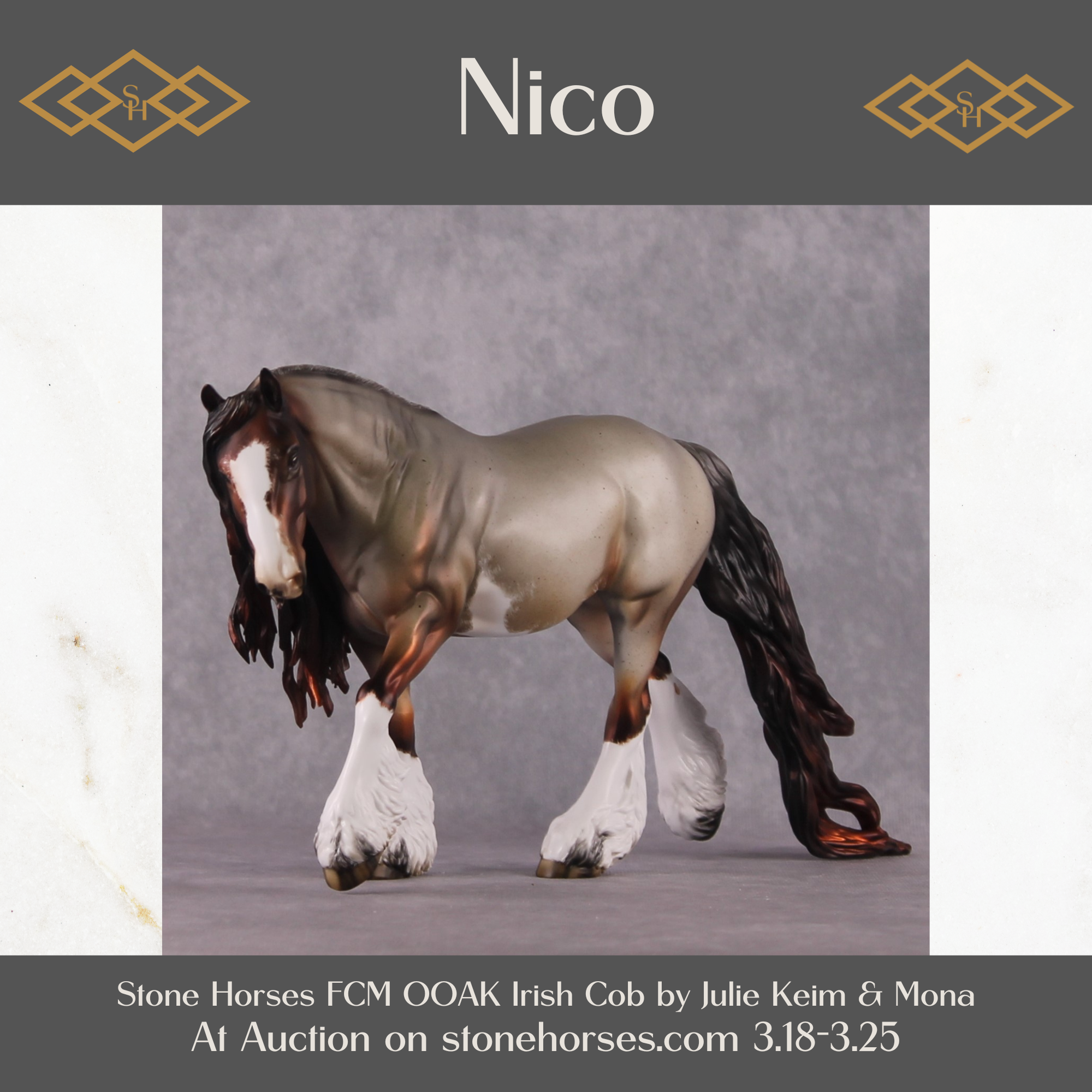 "Nico" OOAK FCM Irish Cob By Julie Keim Best Offer 3.25.2025