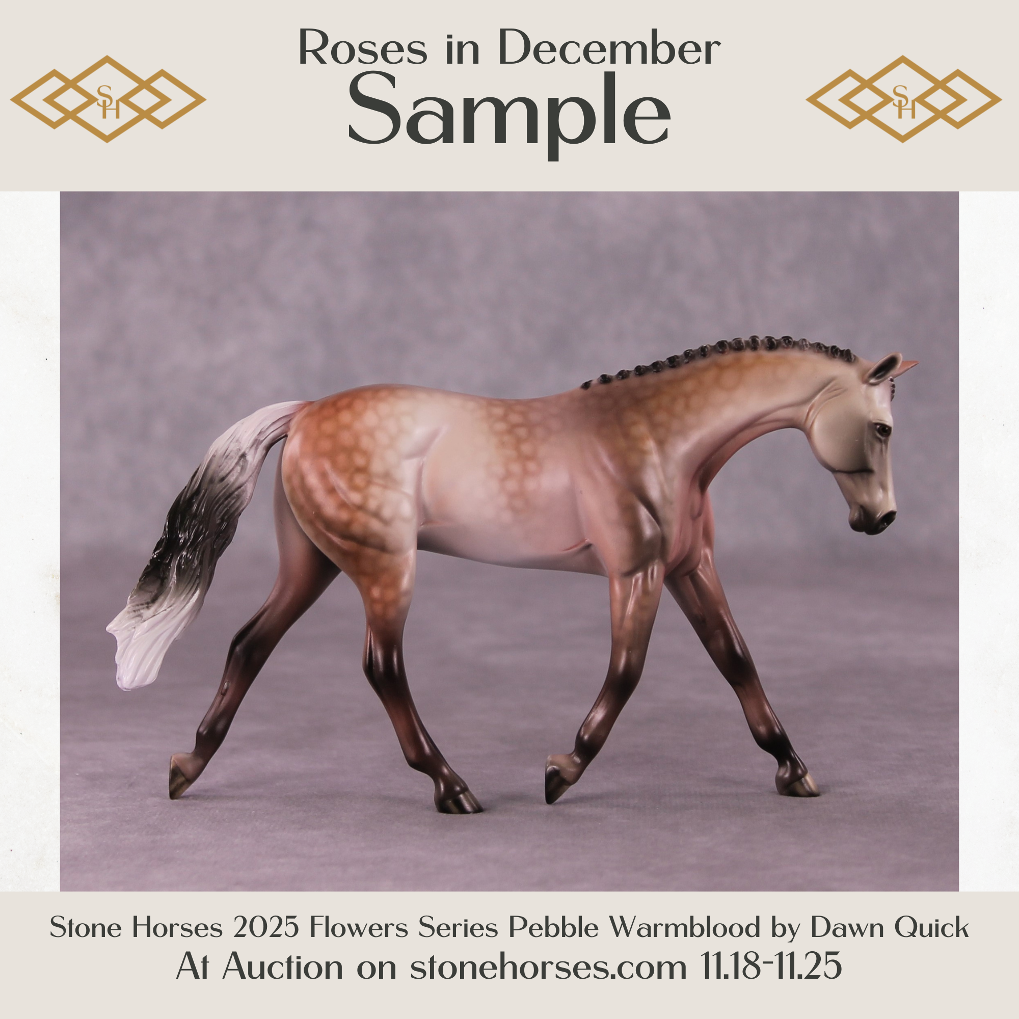 SAMPLE Roses in December Pebble Warmblood by Dawn Quick 11/25/2025 SS1125