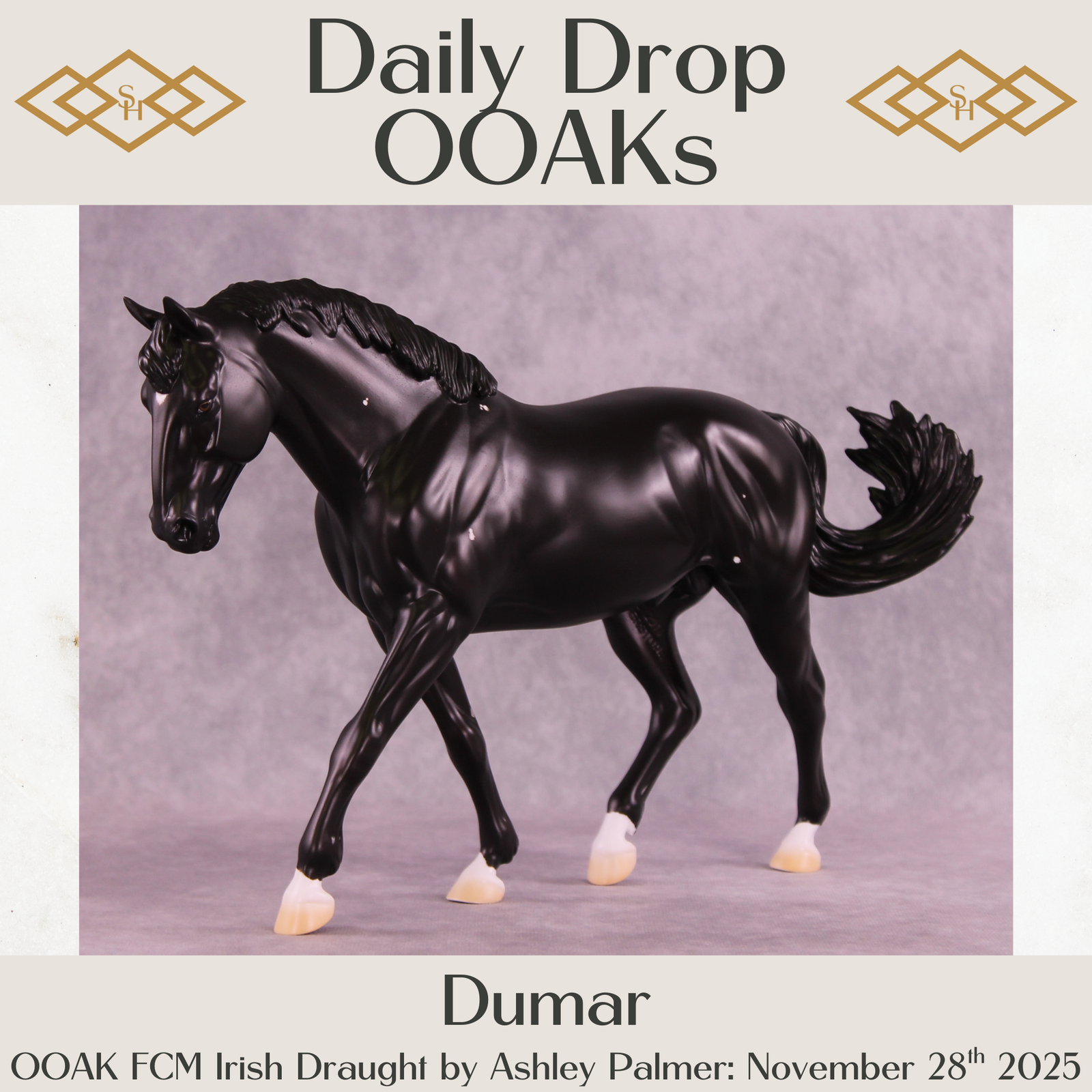 Dumar OOAK FCM Irish Draught by Ashley Palmer DDOOAKs25
