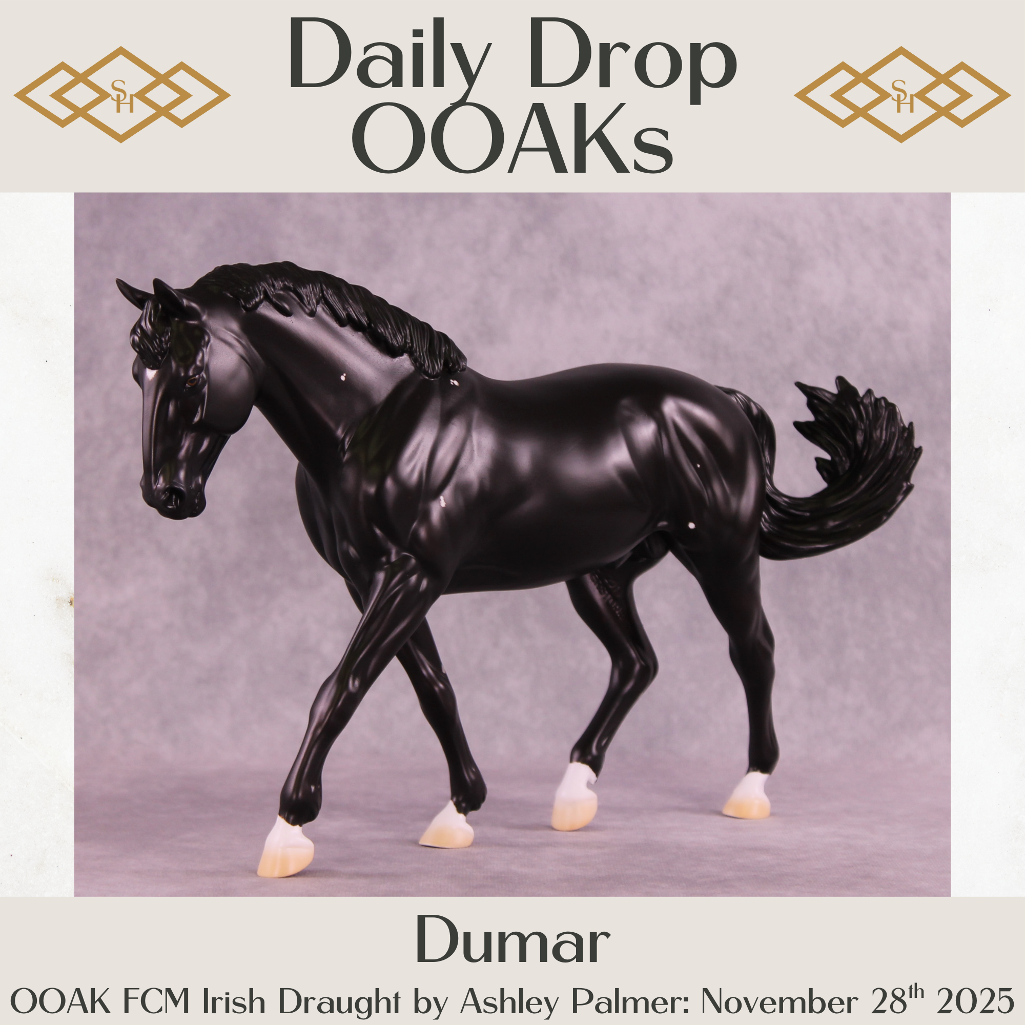 Dumar OOAK FCM Irish Draught by Ashley Palmer DDOOAKs25