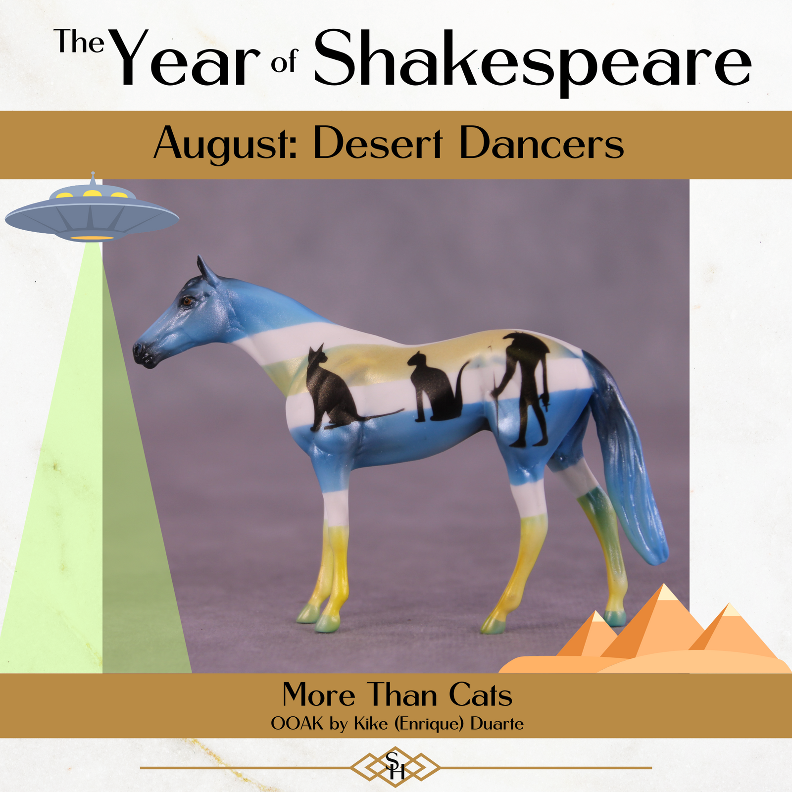 More Than Cats OOAK Chip Thoroughbred by Kike (Enrique) Duarte CL25