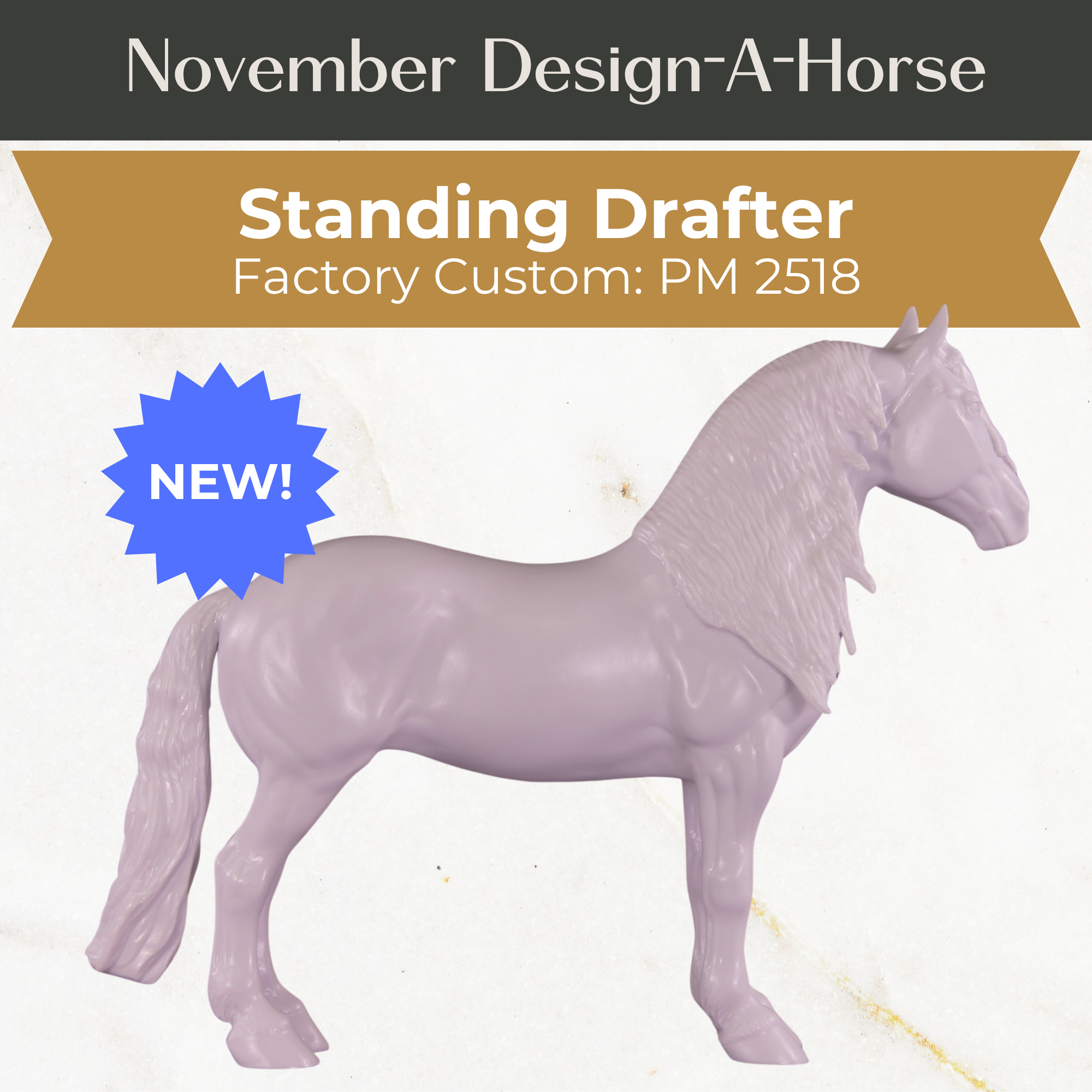 Design-A-Horse Stone Standing Drafter PM02518 - November Release 2025