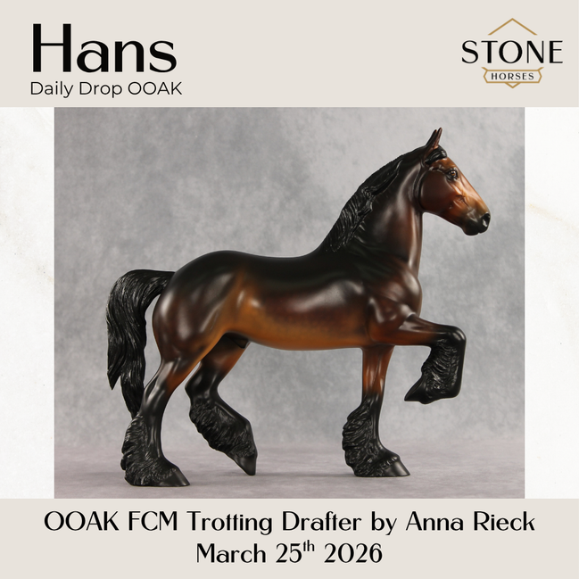Hans OOAK FCM Trotting Drafter by Anna Rieck DDOOAKs26