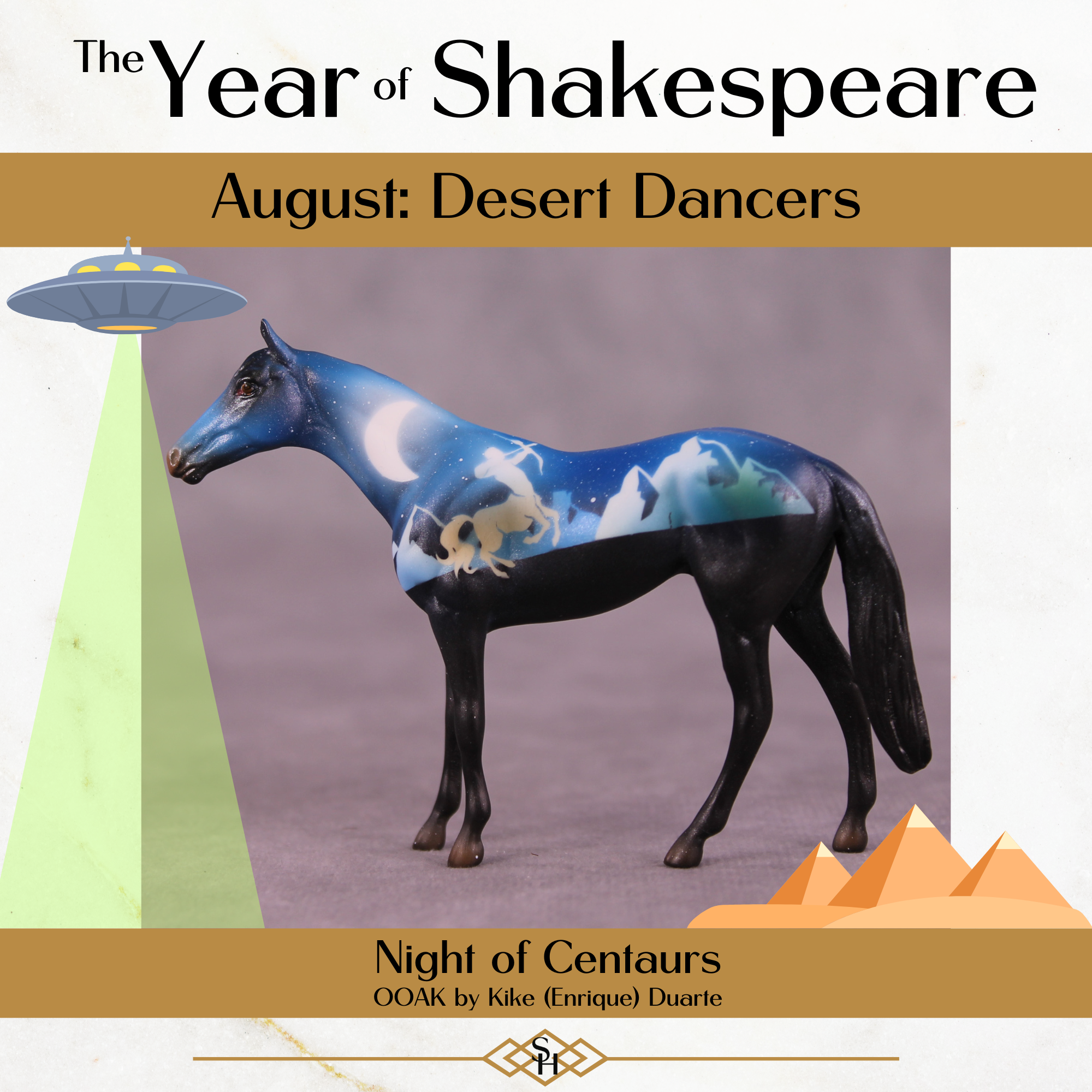 Night of Centaurs OOAK Chip Thoroughbred by Kike (Enrique) Duarte CL25