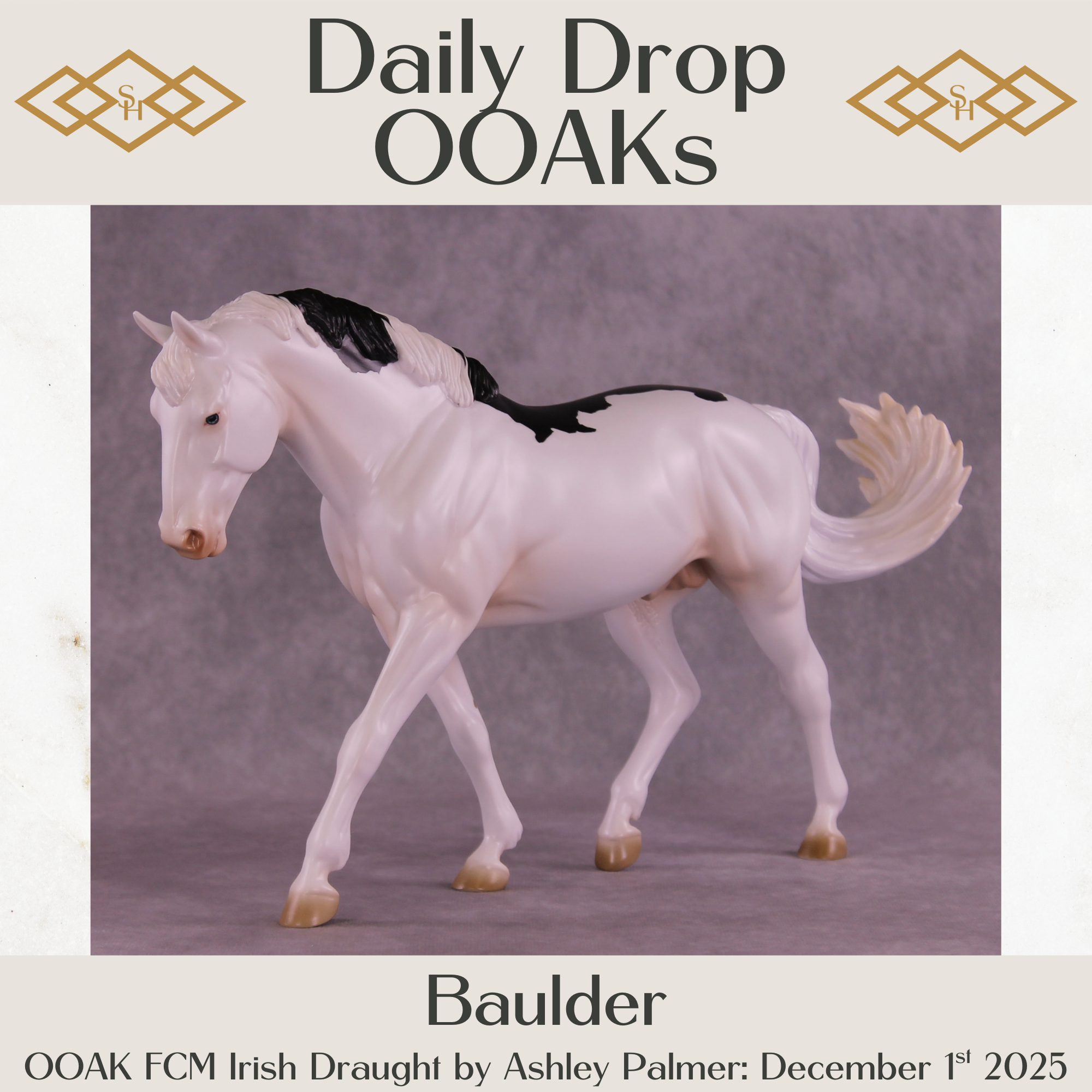 Baulder OOAK FCM Irish Draught by Ashley Palmer DDOOAKs25