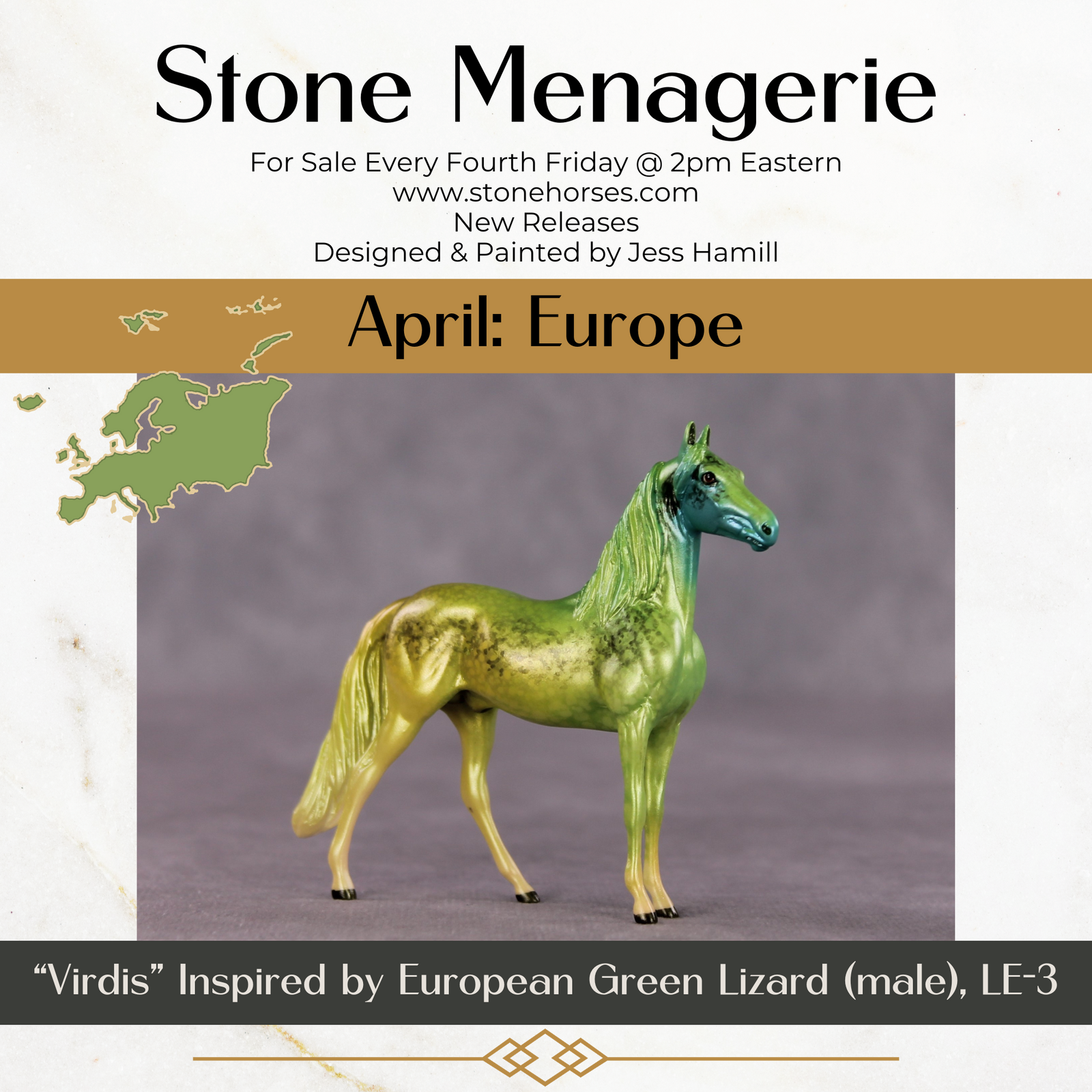 "Viridis" LE-3 Morgan Chip by Jess Hamill - Menagerie Series