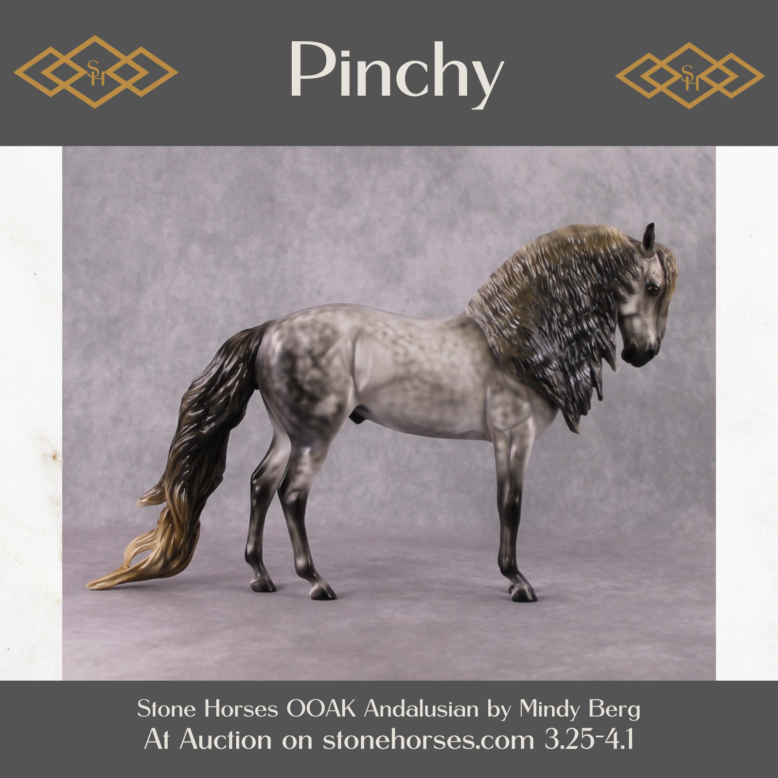 "Pinchy" OOAK FCM Andalusian By Mindy Berg