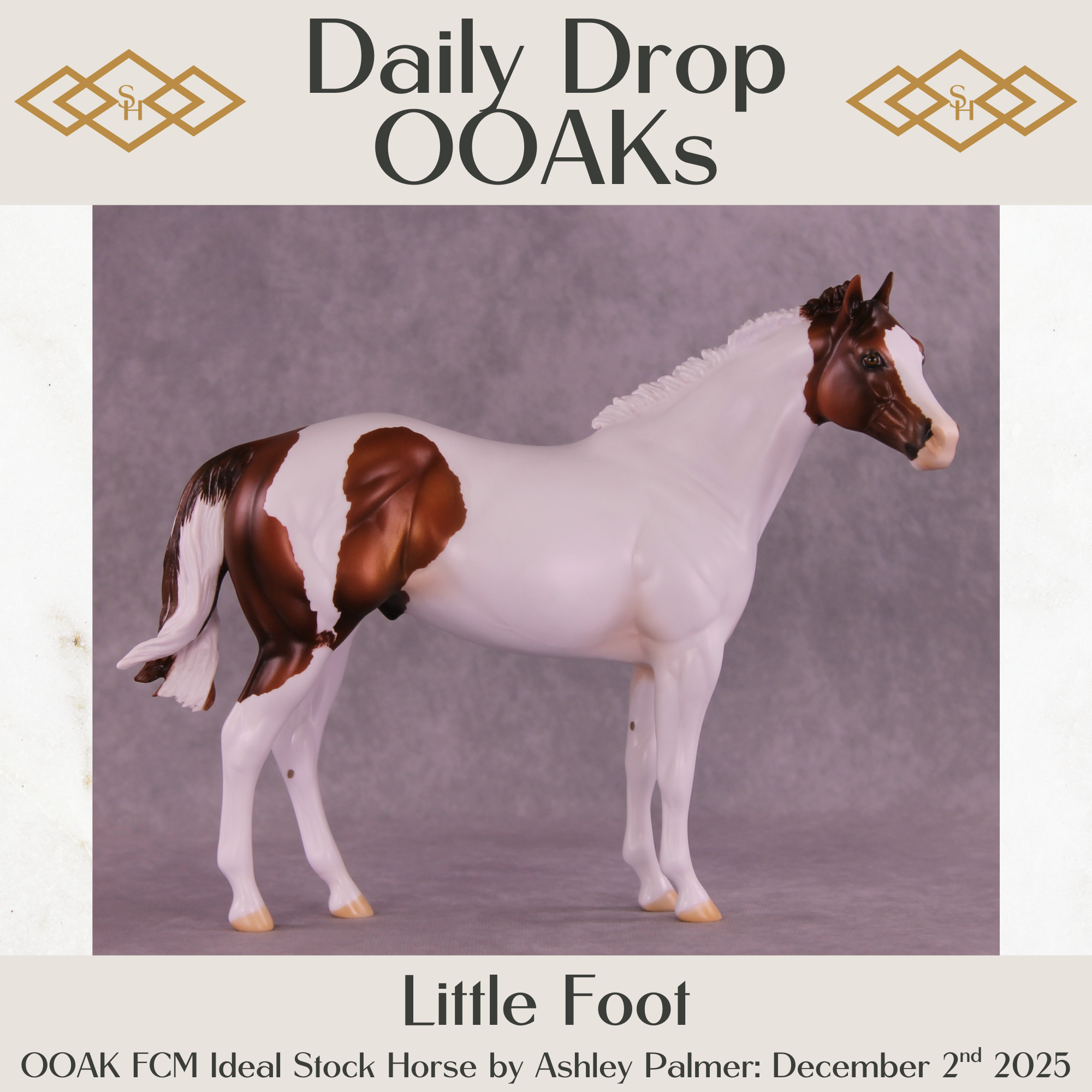 Little Foot OOAK FCM Ideal Stock Horse by Ashley Palmer DDOOAKs25