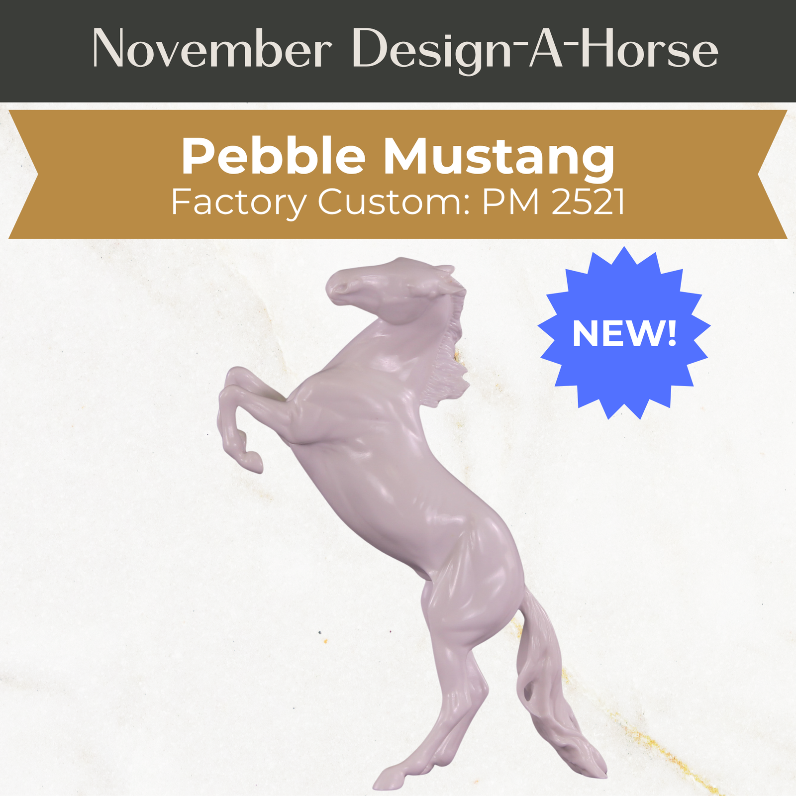 Design-A-Horse Pebble Mustang PM02521 - November Release 2025