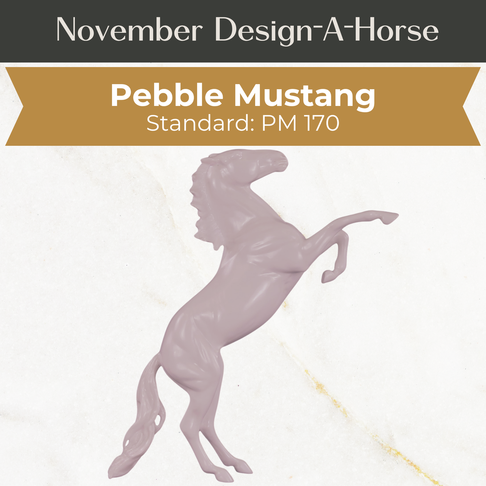 Design-A-Horse Pebble Mustang November Release DAH25 PM170