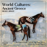 The Rage of Gods OOAK Chip Stock Horse by Enrique Duarte WC26