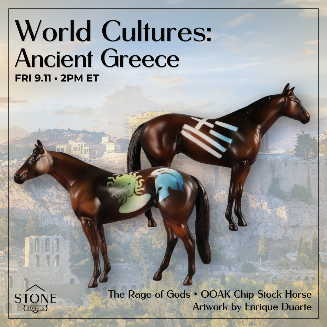 The Rage of Gods OOAK Chip Stock Horse by Enrique Duarte WC26