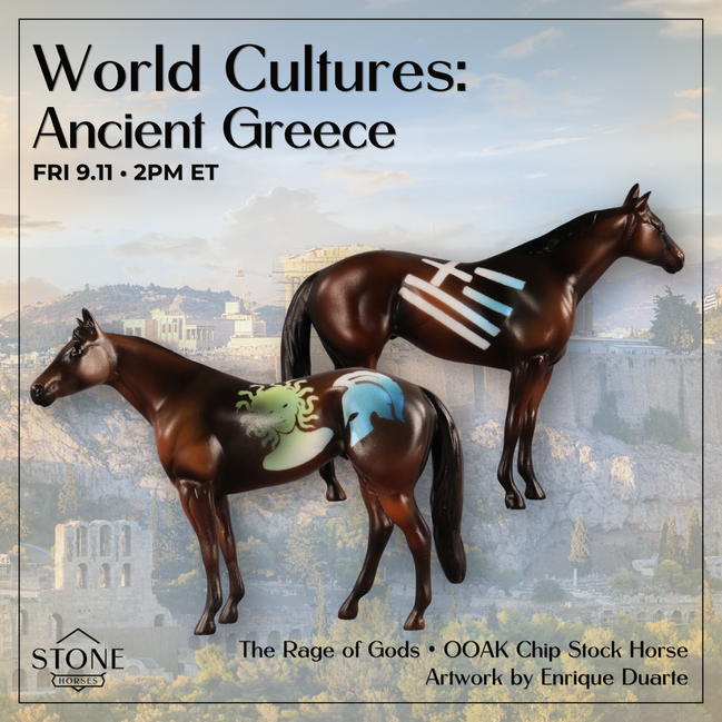The Rage of Gods OOAK Chip Stock Horse by Enrique Duarte WC26