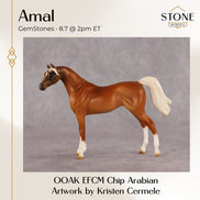 Amal OOAK EFCM Chip Arabian by Kristen Cermele GS26