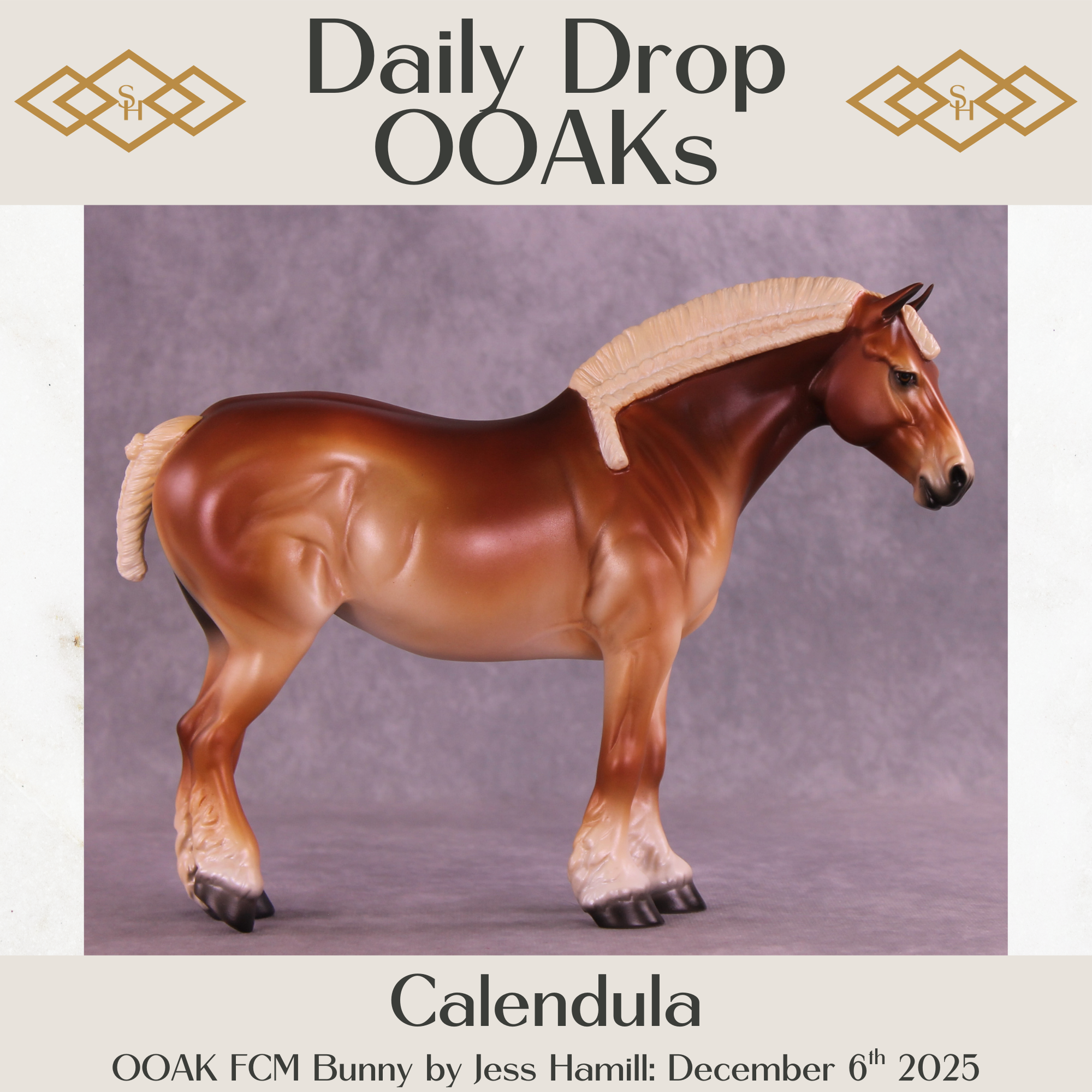 Calendula OOAK FCM Bunny by Jess Hamill DDOOAKs25