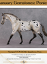 "Kampot" OOAK Custom Leopard Appy Pony Stone By Kristen Cermele - Gemstone Series