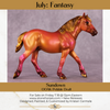 Sundown OOAK Pebble Draft Horse By Kristen Cermele July GemStones Series