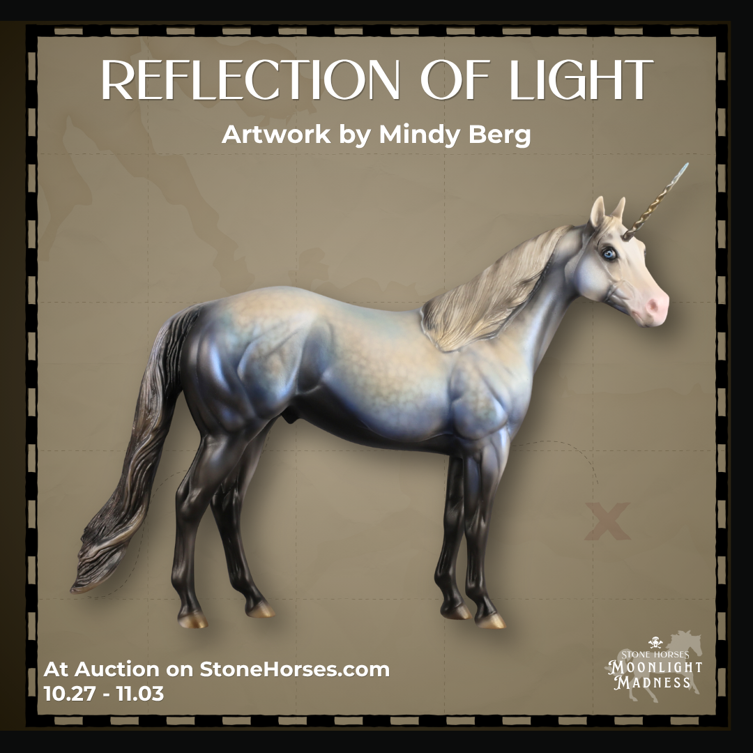 Reflection of Light OOAK FCM Ideal Stock Horse by Mindy Berg & Melanie Miller MM26