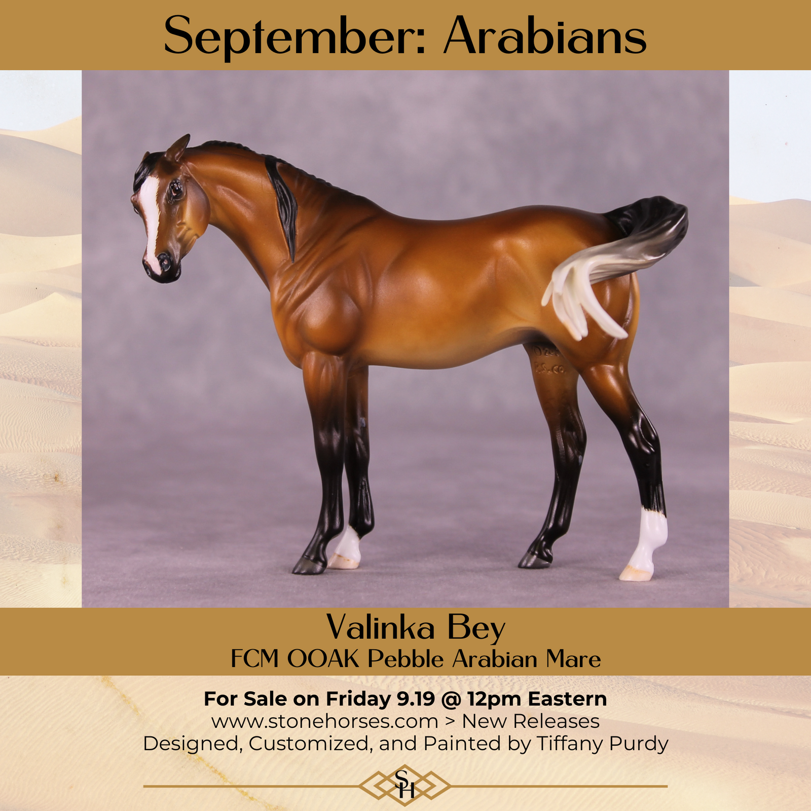 Valinka Bey OOAK FCM Pebble Arab Mare by Tiffany Purdy GS925