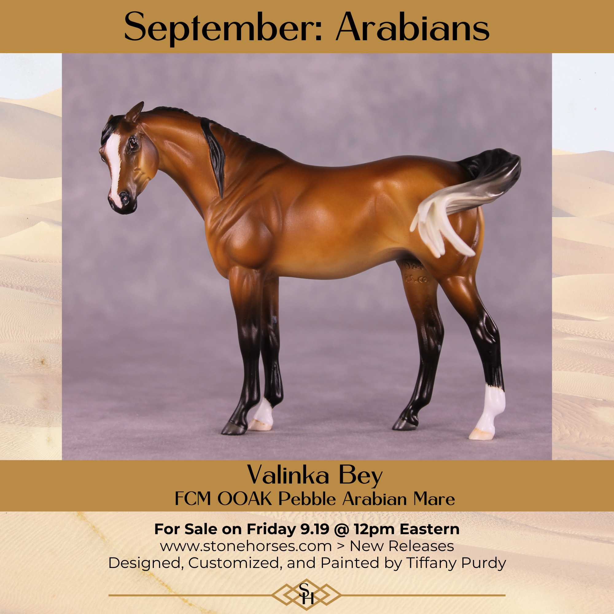 Valinka Bey OOAK FCM Pebble Arab Mare by Tiffany Purdy GS925