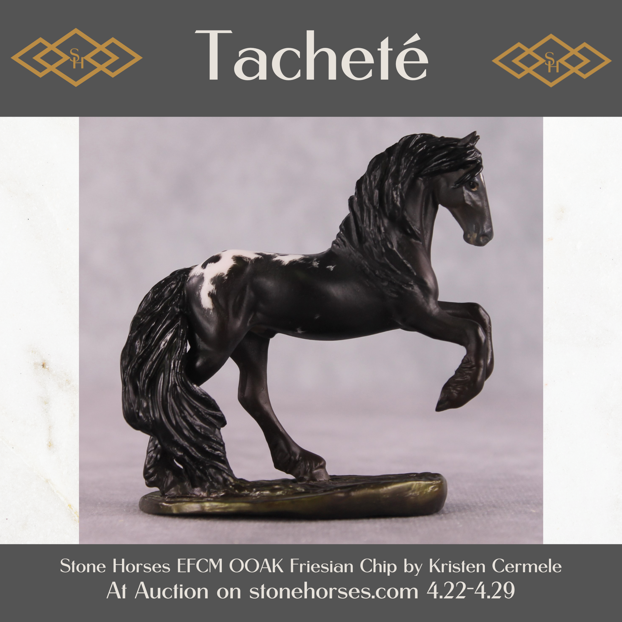 "Tachete" EFCM Friesian Chip By Kristen Cermele