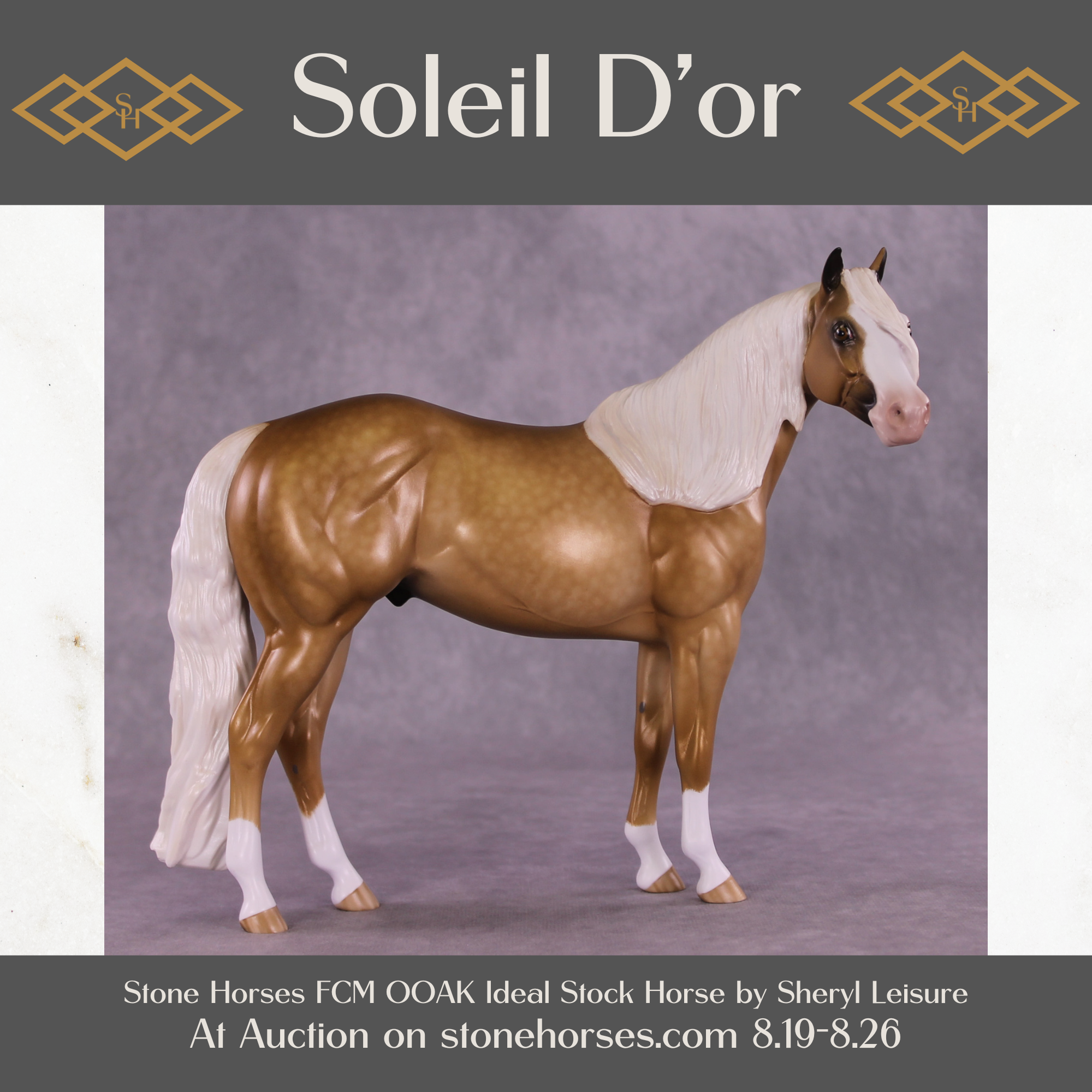 Soleil D'or OOAK FCM Ideal Stock Horse by Sheryl Leisure Best Offer 08/26/25