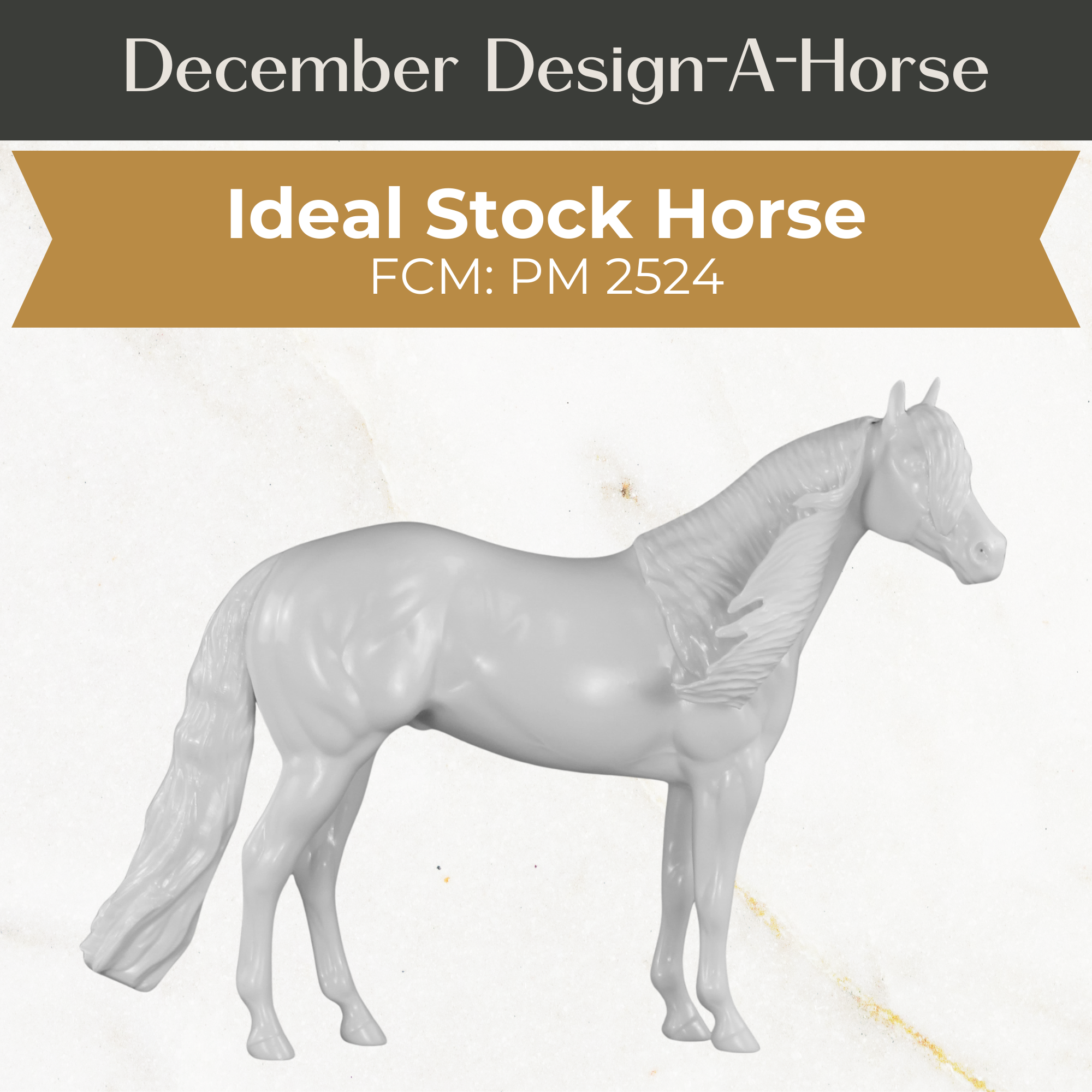 Design-A-Horse Stone Ideal Stock Horse Stallion PM02524 - December release 2025