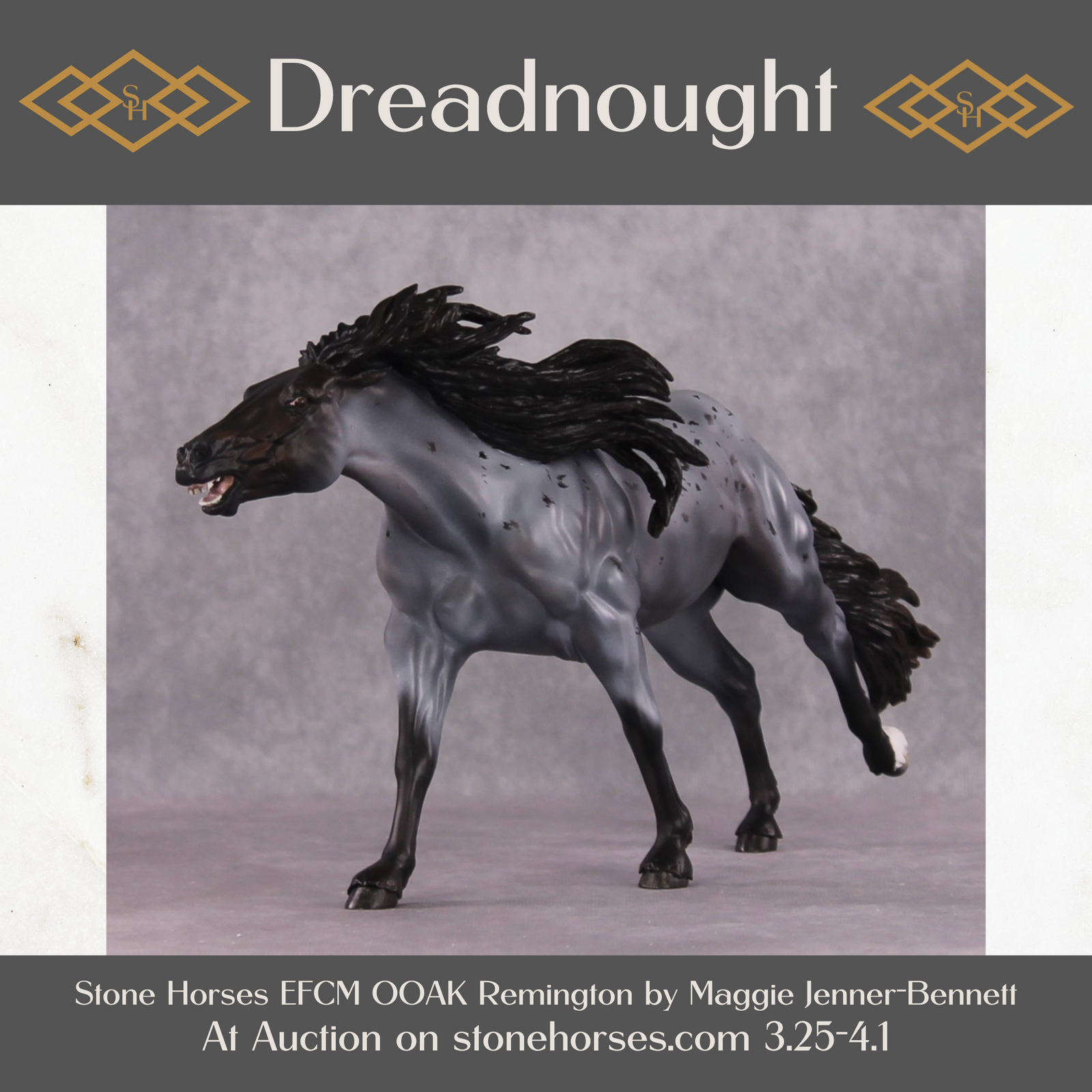"Dreadnought" OOAK EFCM Remington By Maggie Jenner-Bennet