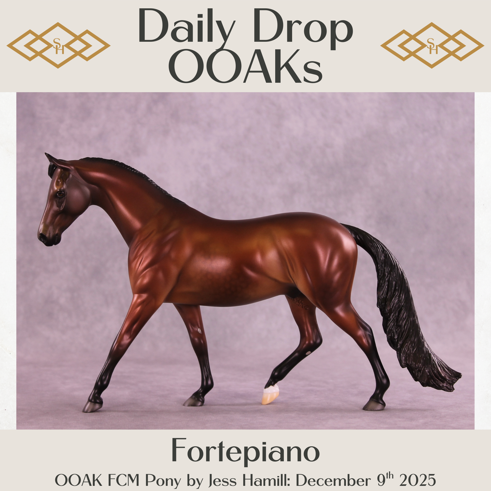 Fortepiano OOAK FCM Pony by Jess Hamill DDOOAKs25