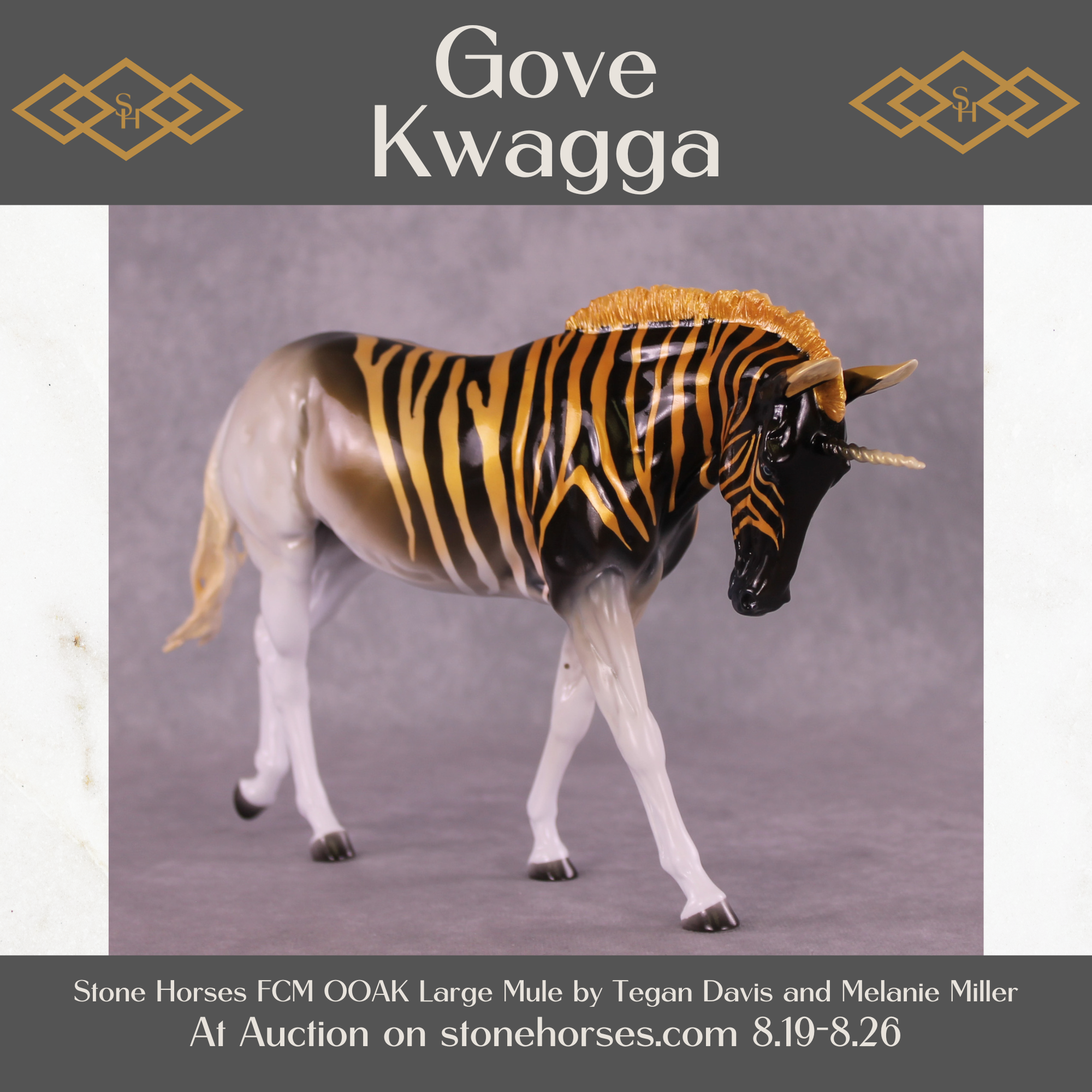 Gove Kwagga OOAK FCM Large Mule by Tegan Davis SS825