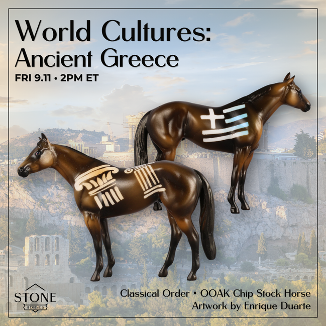 Classical Order OOAK Chip Stock Horse by Enrique Duarte WC26